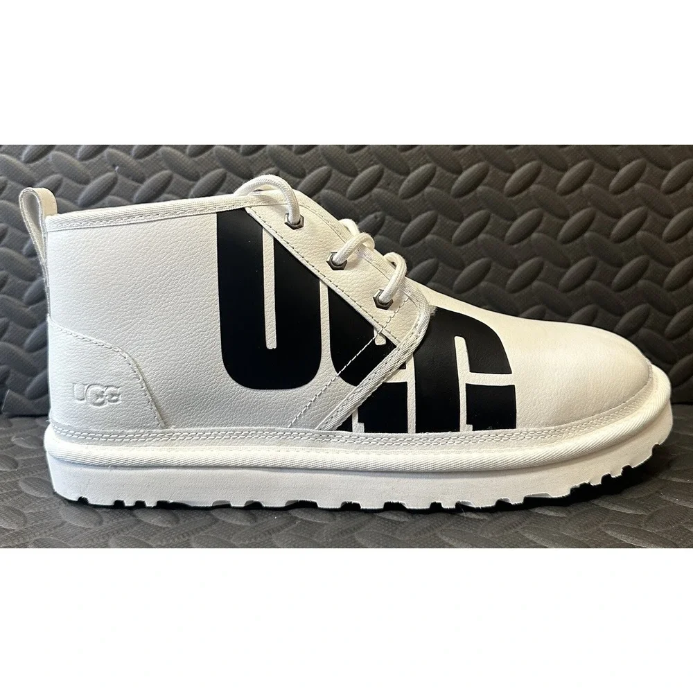 UGG Neumel Boots CHOPD 1129470 Pebbled White Chukka Authentic Men's Size 12